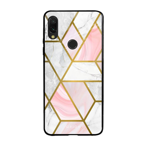 Geometrical Marble Glossy Case for Xiaomi Redmi Note 7S