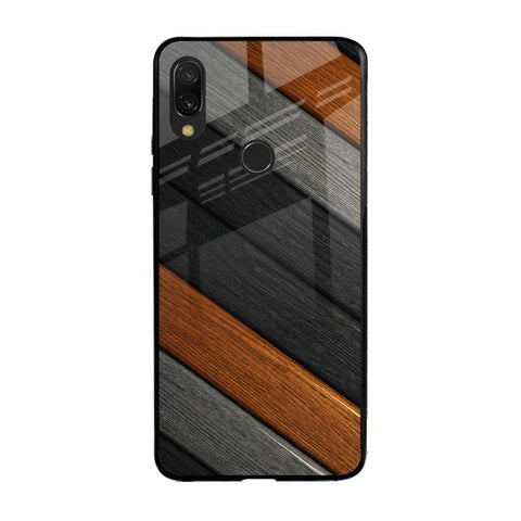 Tri Color Wood Glossy Case for Xiaomi Redmi Note 7S