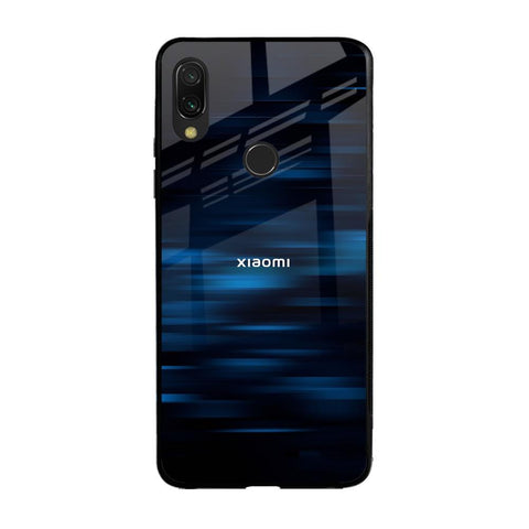 Blue Rough Abstract Glossy Case for Xiaomi Redmi Note 7S