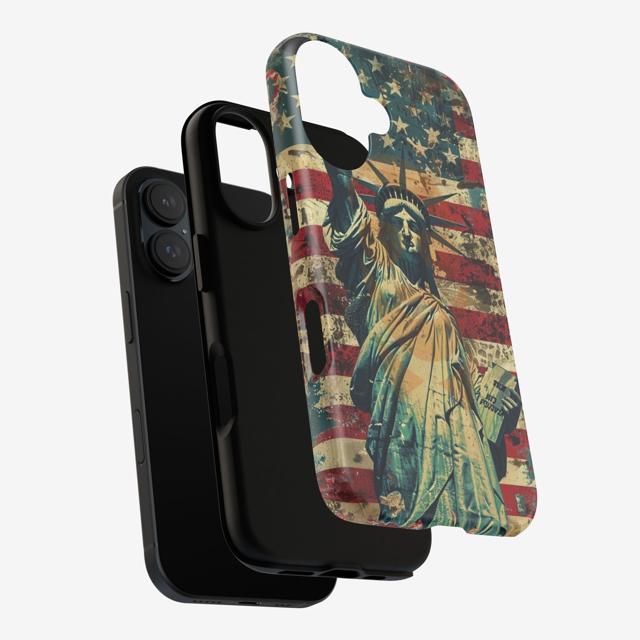 Vintage Liberty Premium Tough Shining Phone Case (Double Layer) Available For All iPhone Models