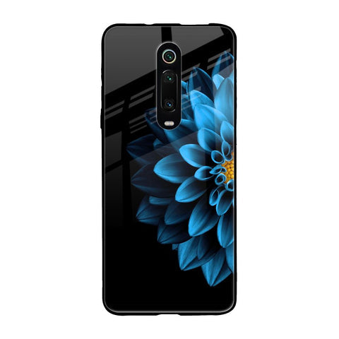 Half Blue Flower Glossy Case for Xiaomi Redmi K20