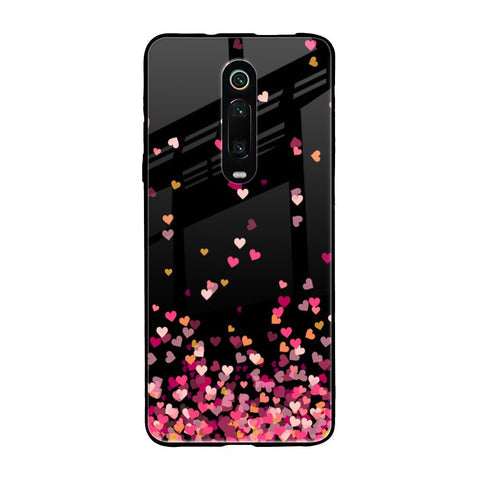 Heart Rain Fall Glossy Case For Xiaomi Redmi K20