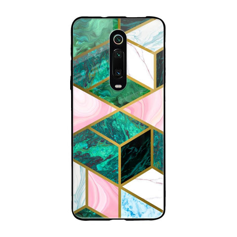 Seamless Green Marble Glossy Case for Xiaomi Redmi K20