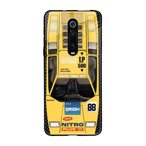 Yellow Racing Car Glossy Case for Xiaomi Redmi K20 Pro