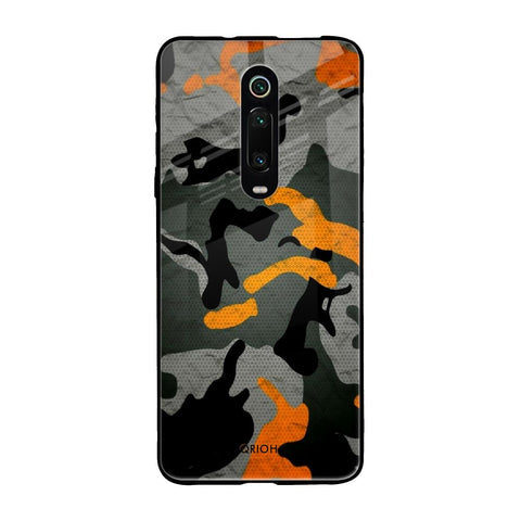 Camouflage Orange Glossy Case For Xiaomi Redmi K20 Pro