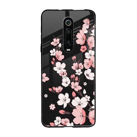 Black Cherry Blossom Glossy Case for Xiaomi Redmi K20 Pro