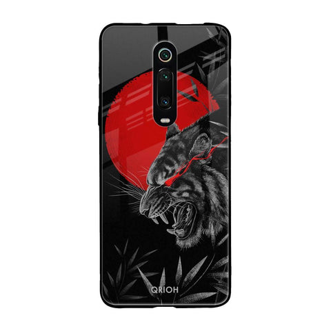 Red Moon Tiger Glossy Case for Xiaomi Redmi K20 Pro