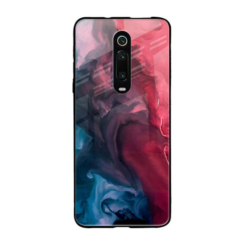 Blue & Red Smoke Glossy Case for Xiaomi Redmi K20 Pro