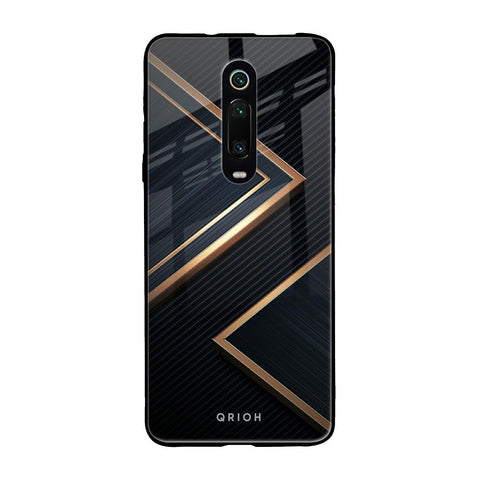 Sleek Golden & Navy Glossy Case for Xiaomi Redmi K20 Pro