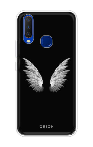 White Angel Wings Soft Cover for Vivo Y15 2019