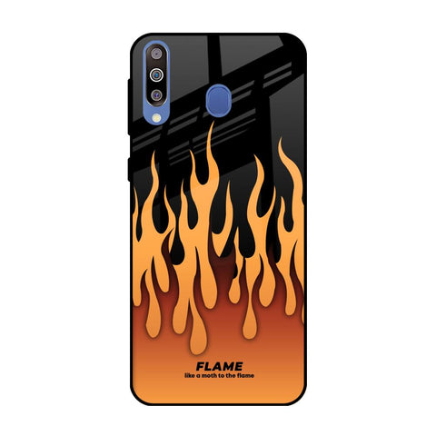 Fire Flame Glossy Case for Samsung Galaxy M40