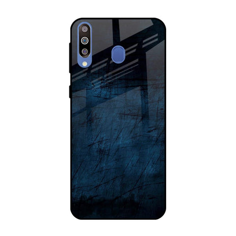 Dark Blue Grunge Glossy Case for Samsung Galaxy M40