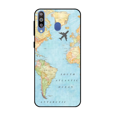 Travel Map Glossy Case for Samsung Galaxy M40