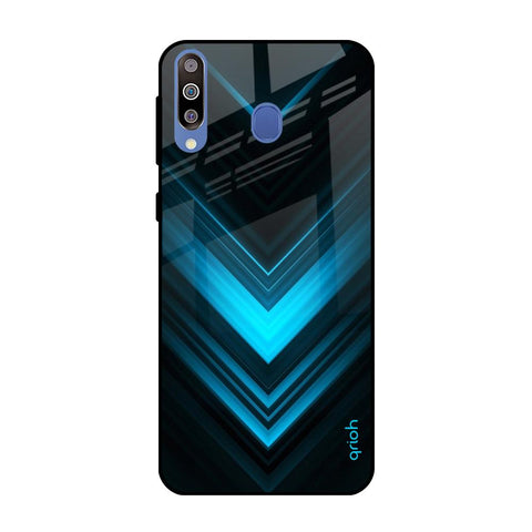 Vertical Blue Arrow Glossy Case For Samsung Galaxy M40