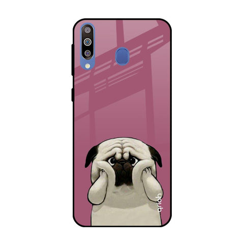Funny Pug Face Glossy Case For Samsung Galaxy M40