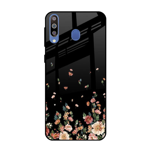 Floating Floral Print Glossy Case for Samsung Galaxy M40