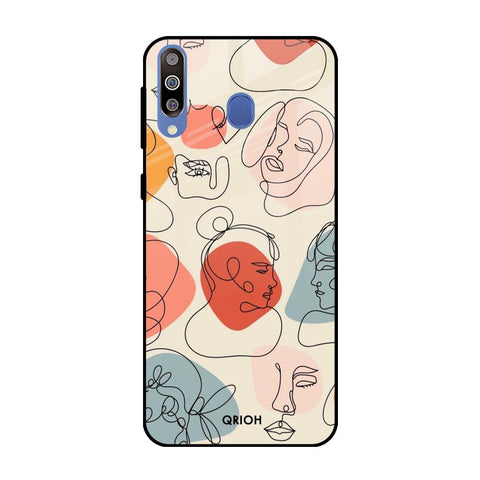 Abstract Faces Glossy Case for Samsung Galaxy M40
