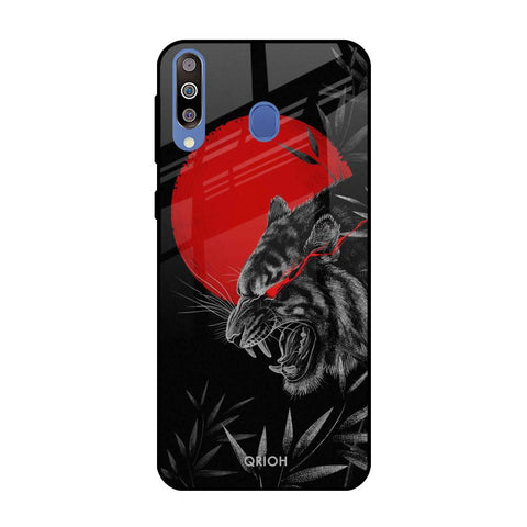 Red Moon Tiger Glossy Case for Samsung Galaxy M40