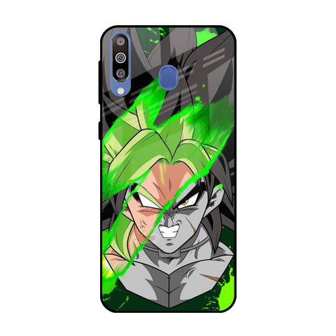 Anime Green Splash Glossy Case for Samsung Galaxy M40