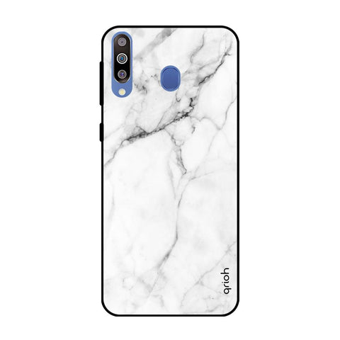 Modern White Marble Glossy case for Samsung Galaxy M40