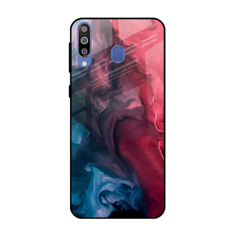 Blue & Red Smoke Glossy Case for Samsung Galaxy M40