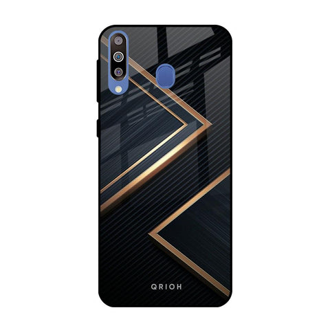 Sleek Golden & Navy Glossy Case for Samsung Galaxy M40