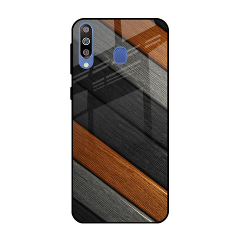 Tri Color Wood Glossy Case for Samsung Galaxy M40
