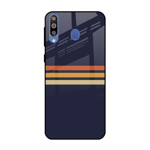 Tricolor Stripes Glossy Case For Samsung Galaxy M40