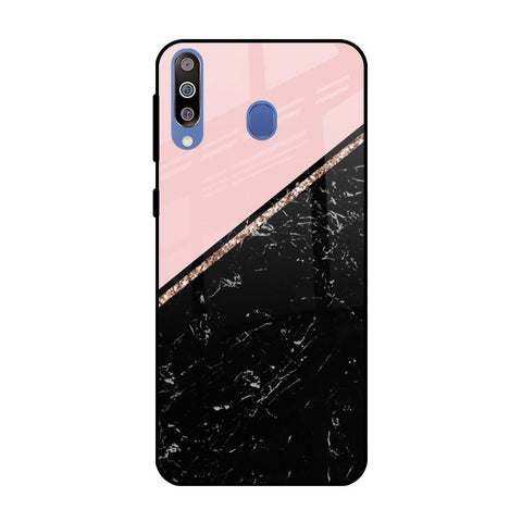 Marble Texture Pink Glossy Case For Samsung Galaxy M40