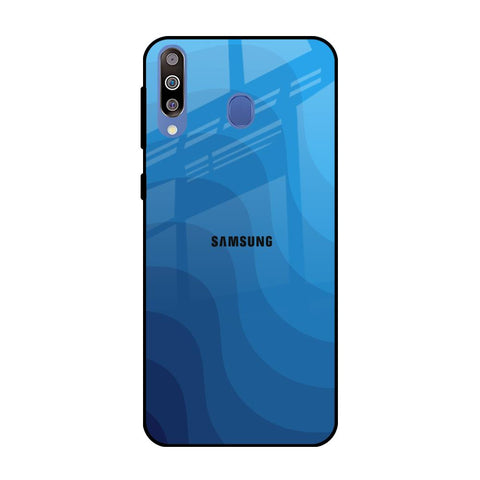 Blue Wave Abstract Glossy Case for Samsung Galaxy M40