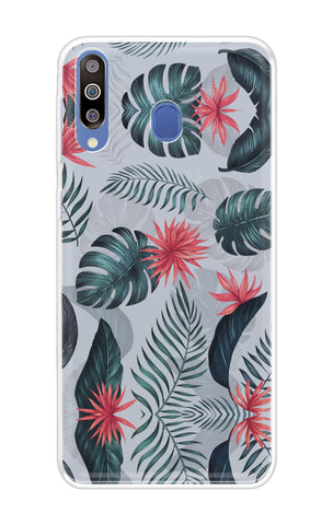 Retro Floral Leaf Soft Cover for Samsung Galaxy M40