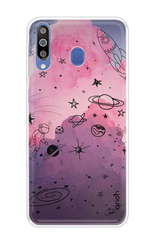 Space Doodles Art Soft Cover For Samsung Galaxy M40