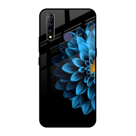 Half Blue Flower Glossy Case for Vivo Z1 Pro
