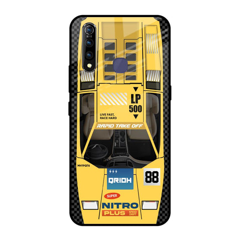 Yellow Racing Car Glossy Case for Vivo Z1 Pro