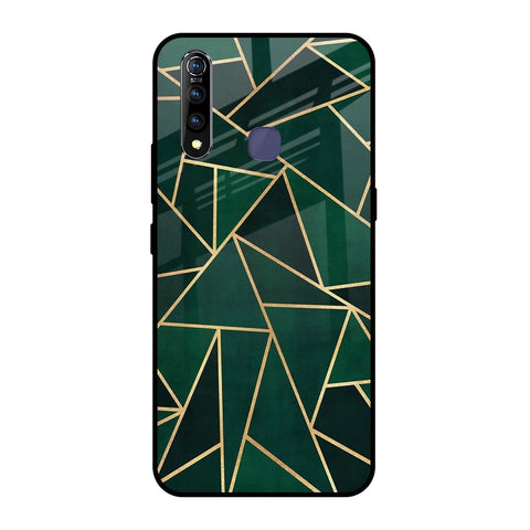 Abstract Green Glossy Case For Vivo Z1 Pro