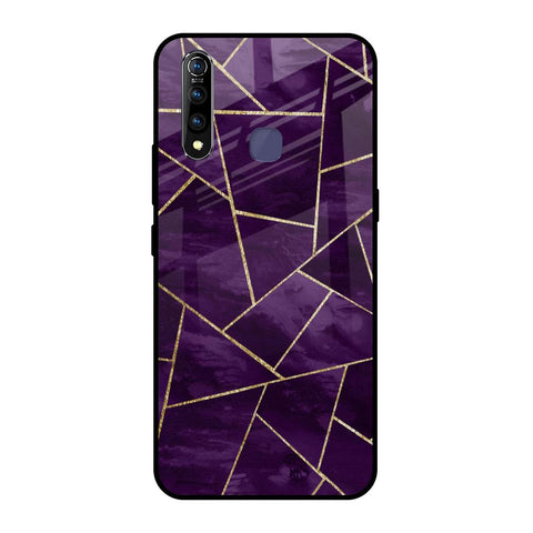 Geometric Purple Glossy Case For Vivo Z1 Pro