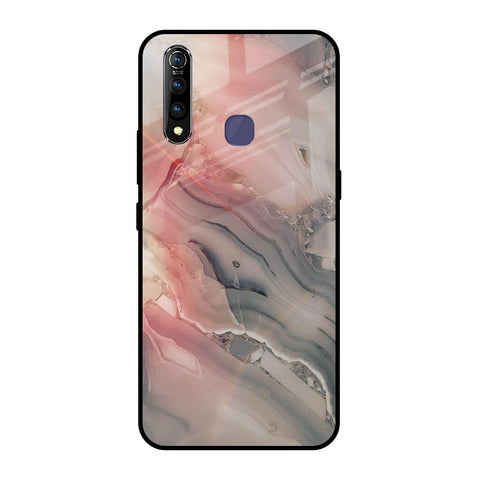 Pink And Grey Marble Glossy Case For Vivo Z1 Pro
