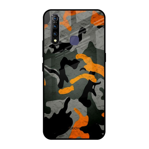 Camouflage Orange Glossy Case For Vivo Z1 Pro