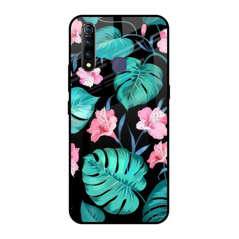 Tropical Leaves & Pink Flowers Glossy case for Vivo Z1 Pro