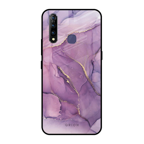 Purple Gold Marble Glossy Case for Vivo Z1 Pro