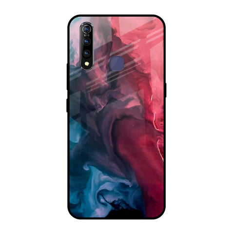 Blue & Red Smoke Glossy Case for Vivo Z1 Pro
