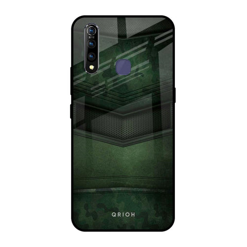 Green Leather Glossy Case for Vivo Z1 Pro