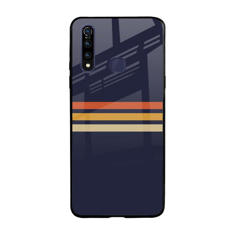 Tricolor Stripes Glossy Case For Vivo Z1 Pro