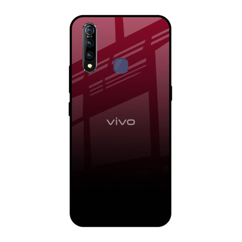 Wine Red Glossy Case For Vivo Z1 Pro
