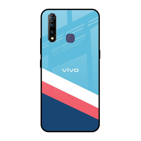 Pink & White Stripes Glossy Case For Vivo Z1 Pro