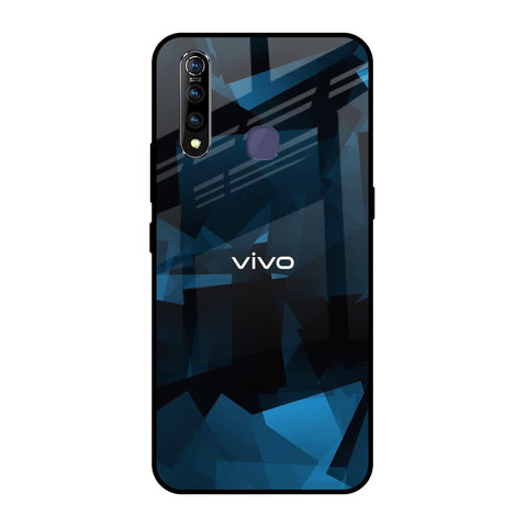 Polygonal Blue Box Glossy Case For Vivo Z1 Pro