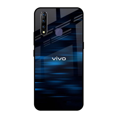Blue Rough Abstract Glossy Case for Vivo Z1 Pro