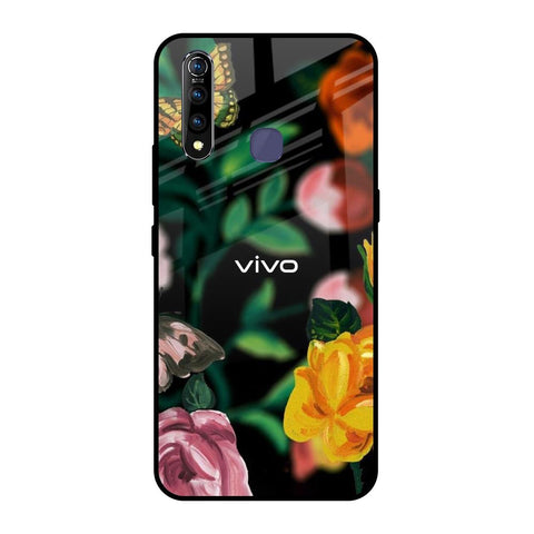 Flowers & Butterfly Glossy Case for Vivo Z1 Pro