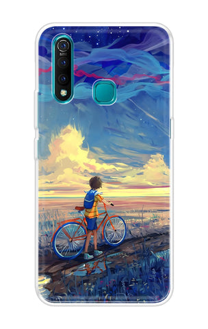 Riding Bicycle to Dreamland Soft Cover for Vivo Z1 Pro
