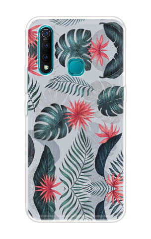 Retro Floral Leaf Soft Cover for Vivo Z1 Pro